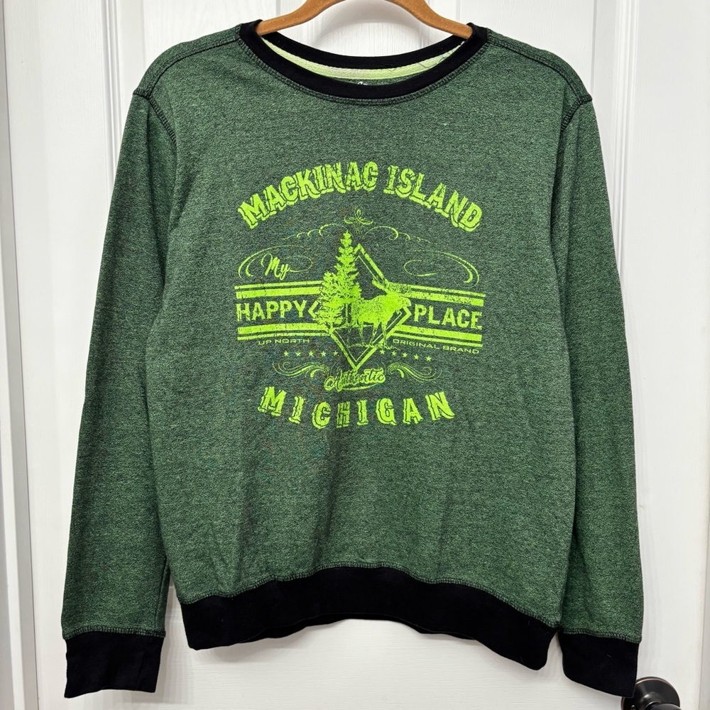 Green Mackinac Island Graphic Sweatshirt | Salt Creek S